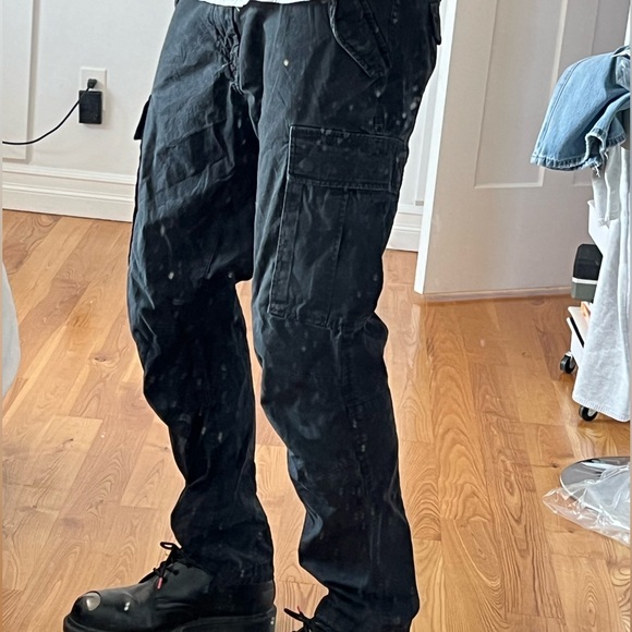 Black Cargo Pants - Picture 1 of 3
